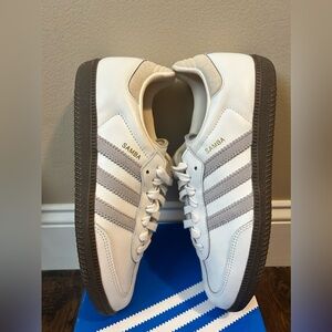 Adidas Samba OG 'White Grey Cream ; NEW w/ box; Size: Men's 6